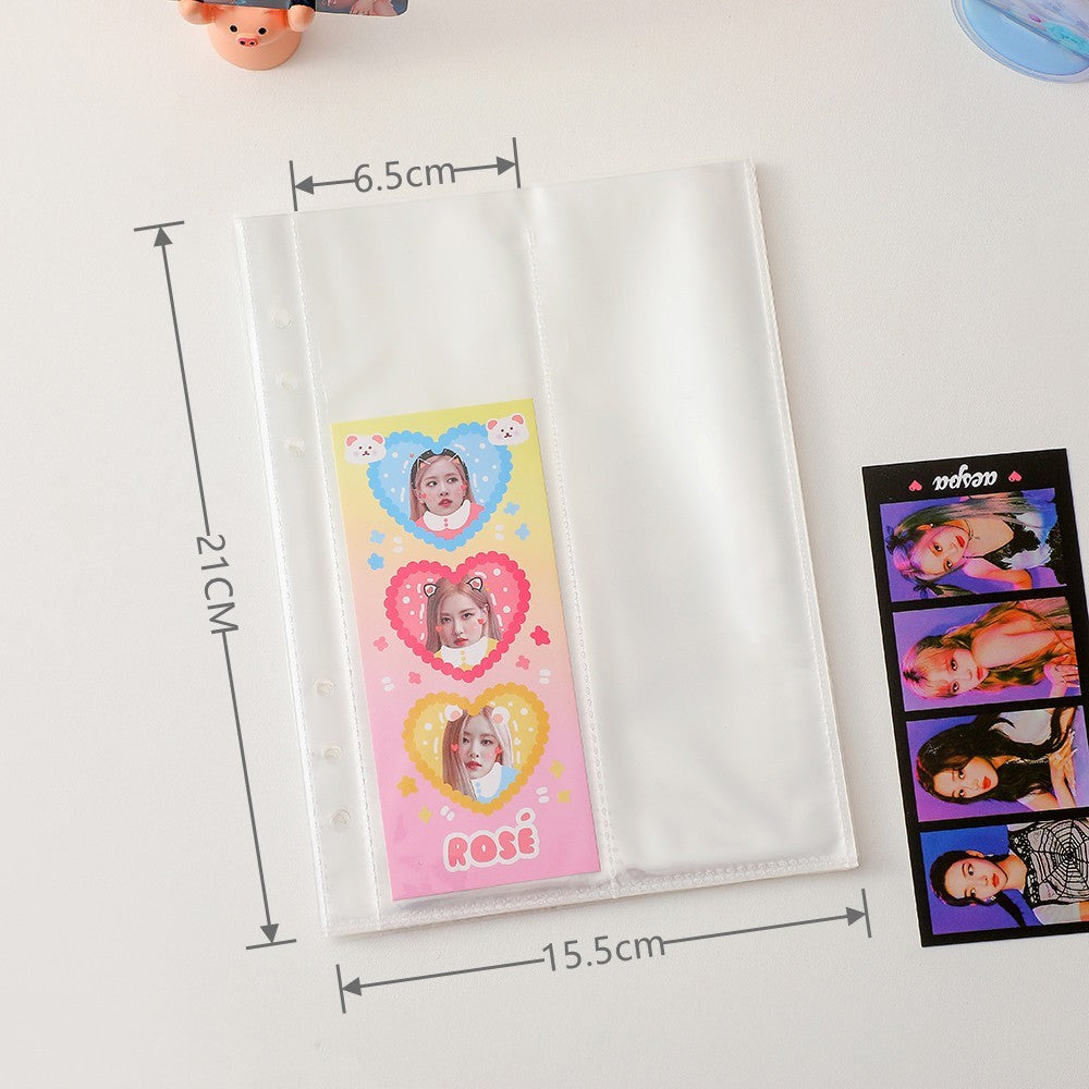 Splash Ink Simple A5 Loose-leaf Storage Book Mini Truck Card Binder 6 Holes Rope Journal Book